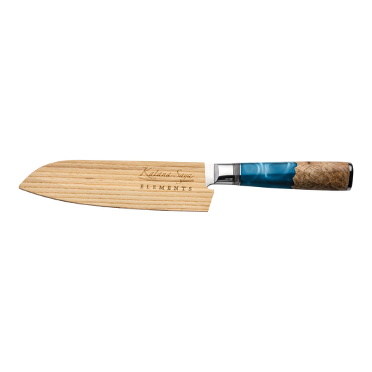 Katana Saya Elements Ocean 18cm Santoku Knife