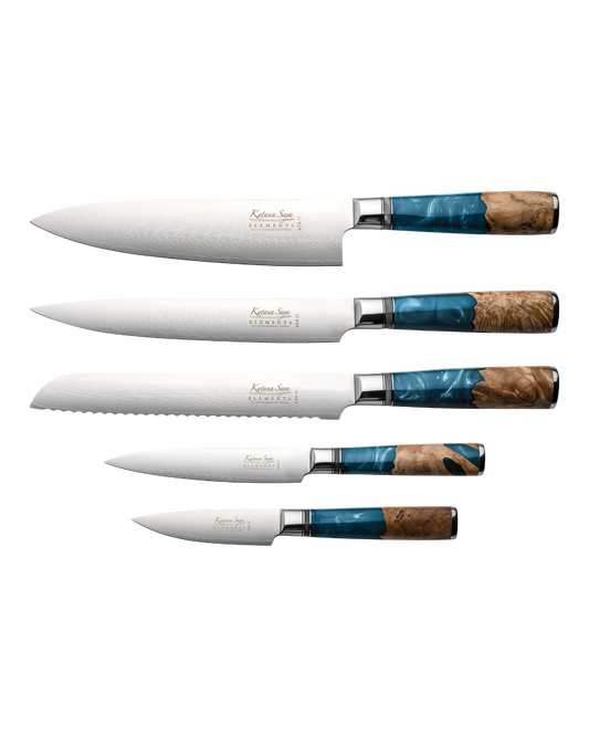 Katana Elements Ocean Knife Block Set 6 Piece