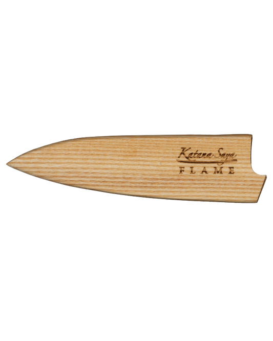 Katana Flame Utility Knife 12cm Olive Wood
