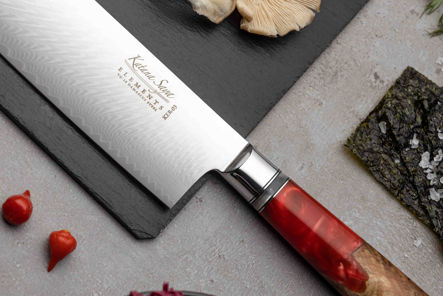 Katana Saya Elements Volcanic 18cm Nakiri Knife