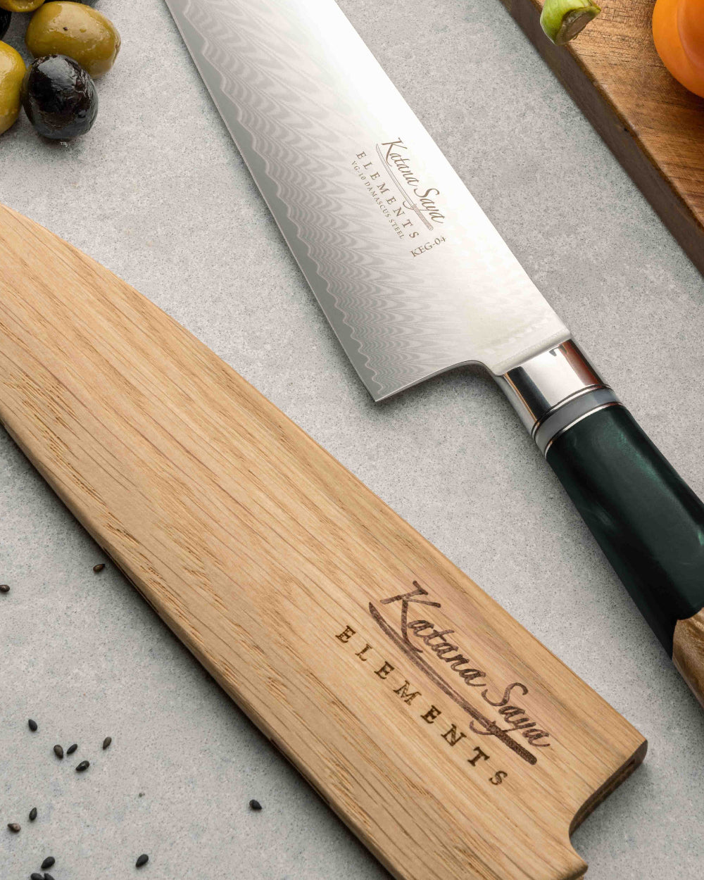 Katana Elements Rainforest Knife Block Set 6 Piece