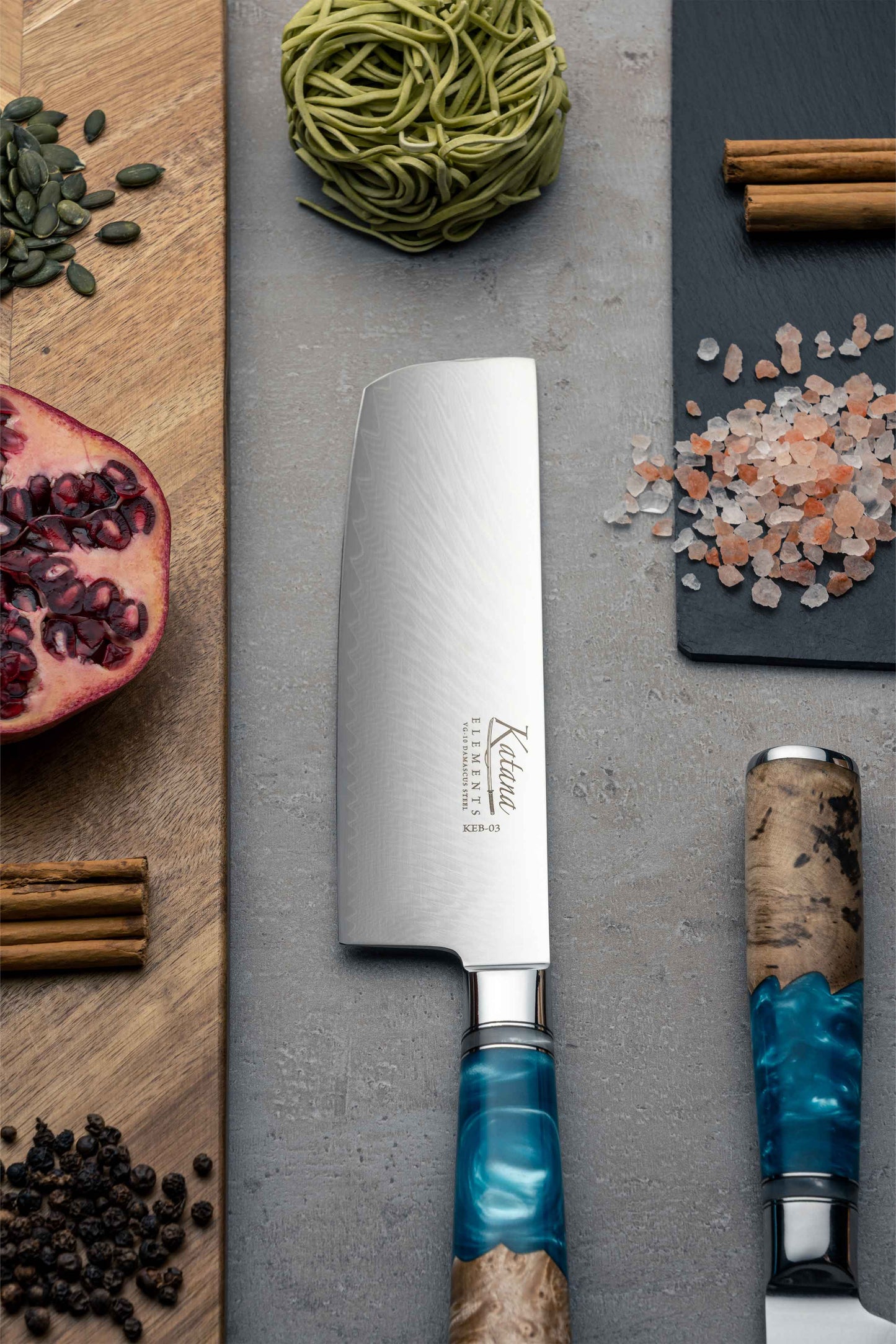 Katana Saya Elements Ocean 9 Pce Knife Block Set