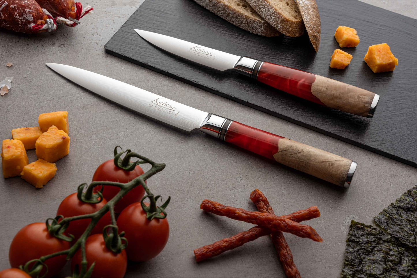 Katana Saya Elements Volcanic 2 Pce Carving Set