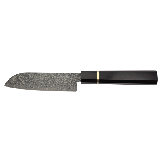 Katana Smoke Santoku Knife 12cm Ebony