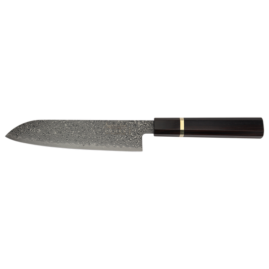 Katana Smoke Santoku Knife 18cm Ebony