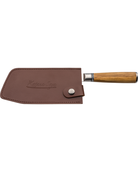 Katana Saya Olive Wood Chopping Knife 18cm