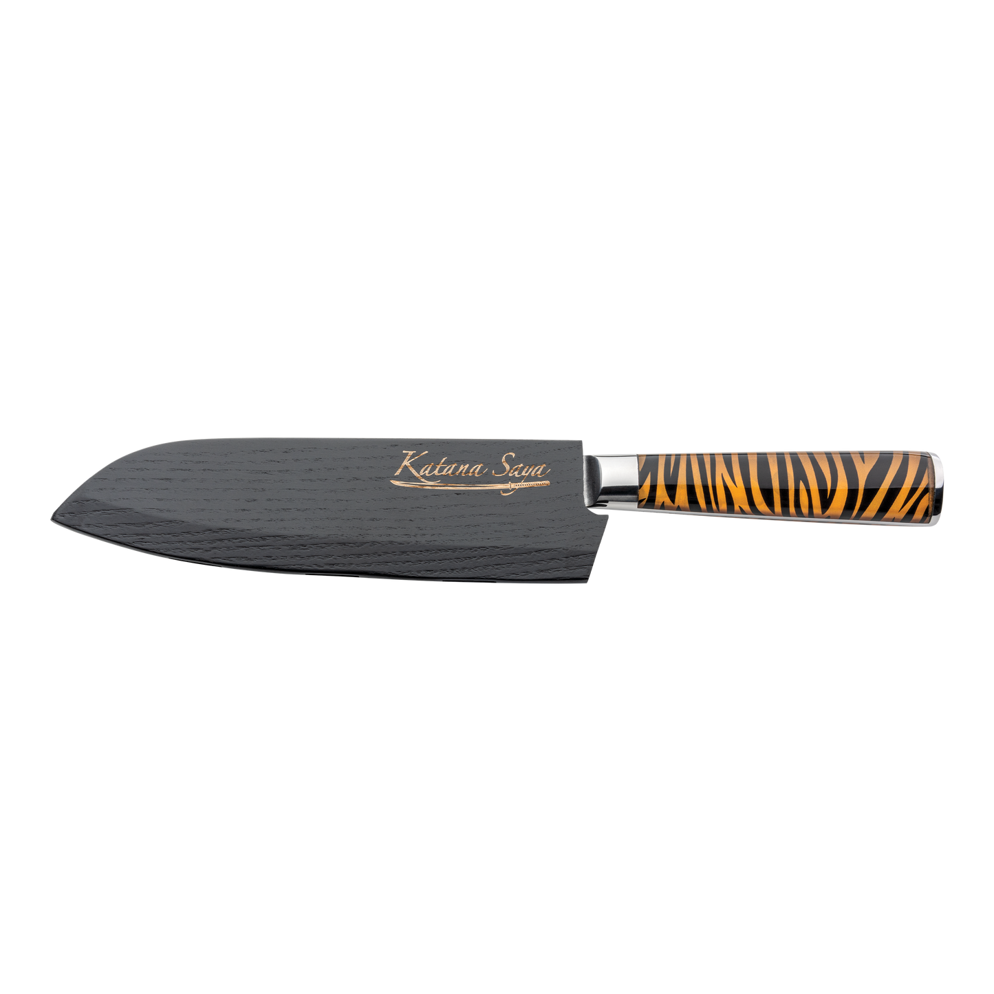Katana Saya Tiger 18cm Santoku Knife