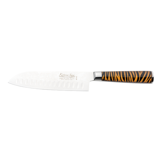 Katana Saya Tiger 18cm Santoku Knife