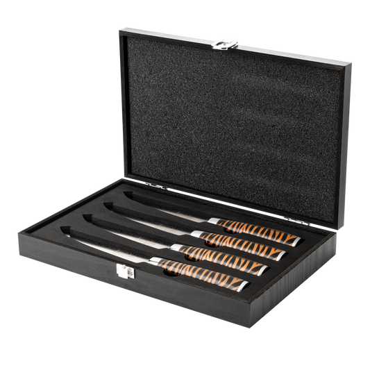 Katana Saya Tiger 4 Pce Steak Knife Set