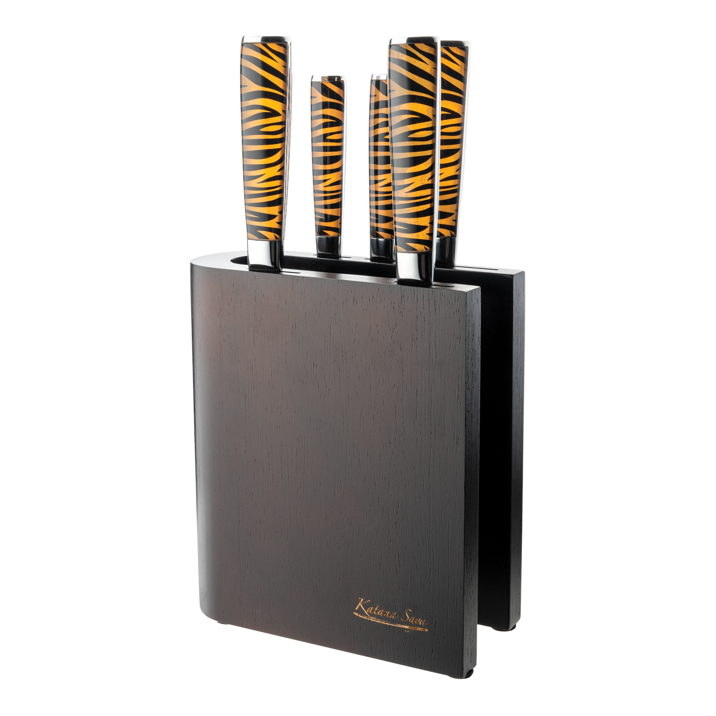 Katana Saya Tiger 6 Pce Knife Block Set
