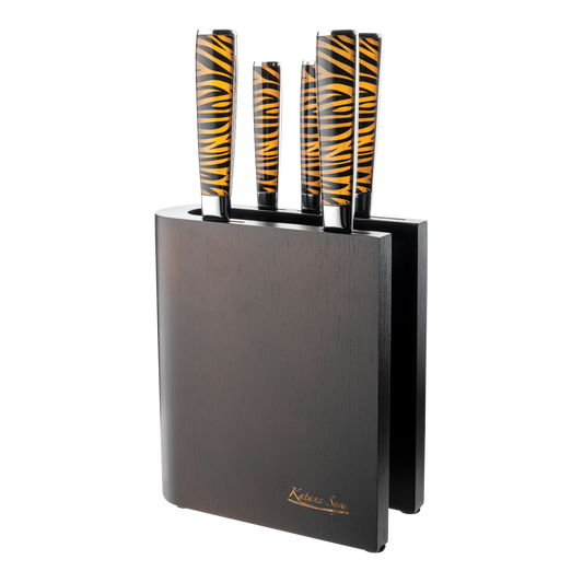 Katana Saya Tiger 6 Pce Knife Block Set