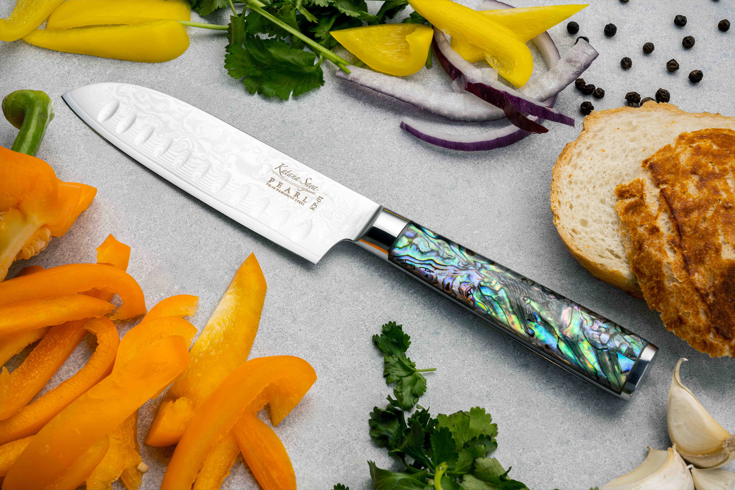 Katana Saya Pearl 4 Pce Steak Knife Set