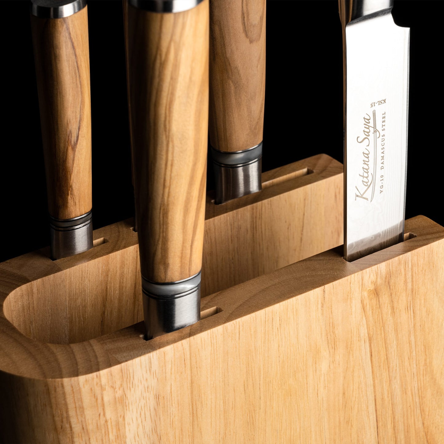 Katana Saya Olive Wood 12cm Utility Knife