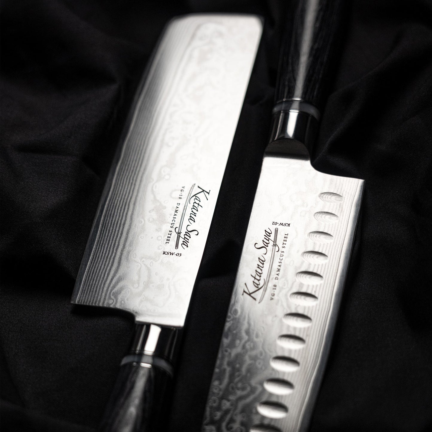 Katana Saya Pakkawood 6 Pce Knife Block Set