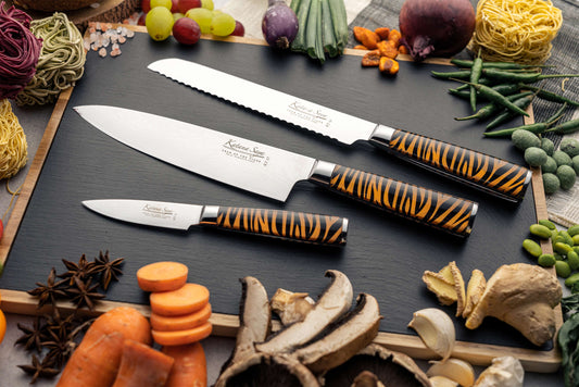 Katana Saya Tiger 3 Pce Knife Set