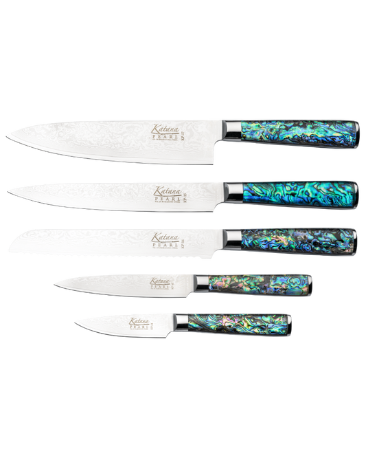 Katana Pearl Knife Block Set 6 Piece