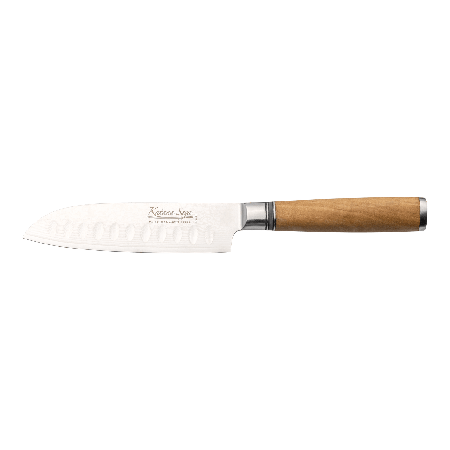 Katana Saya Olive Wood 12cm Santoku Knife
