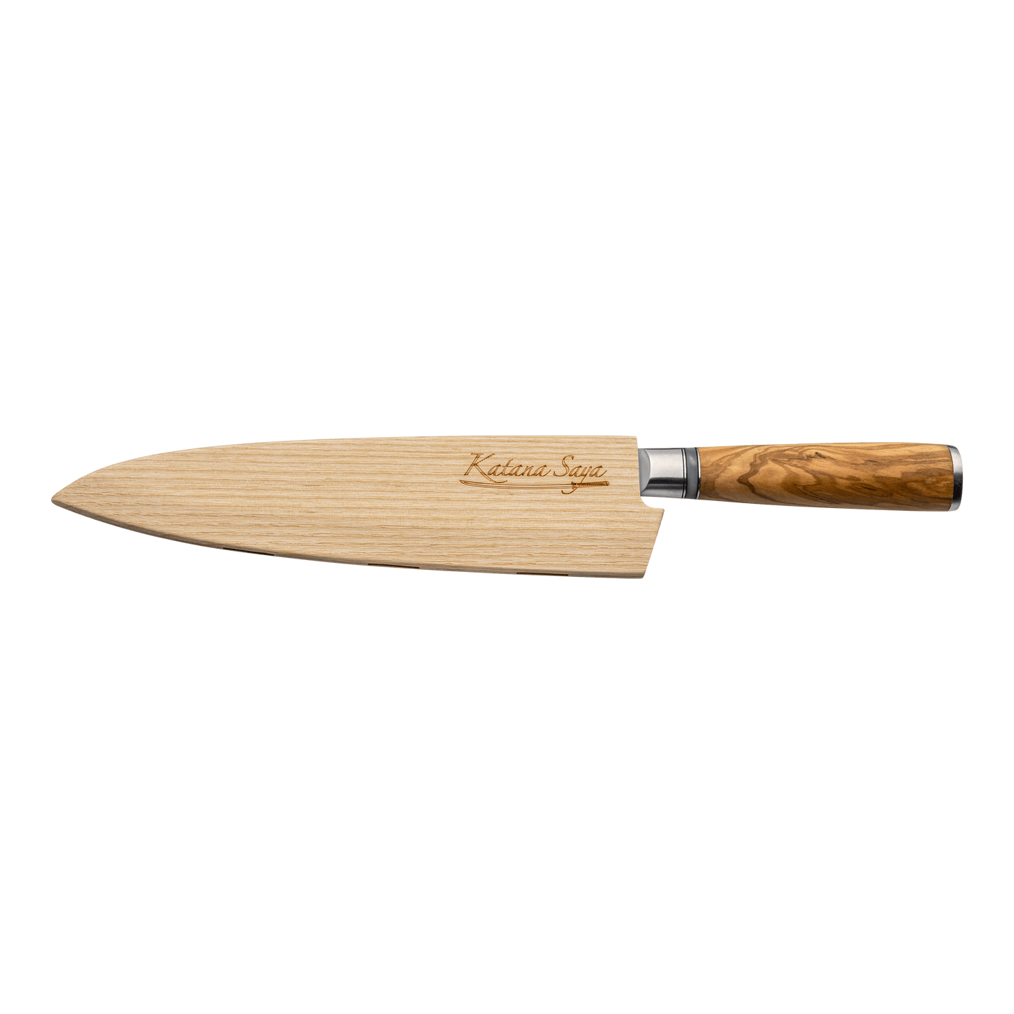 Katana Saya Olive Wood 20cm Gyuto Knife
