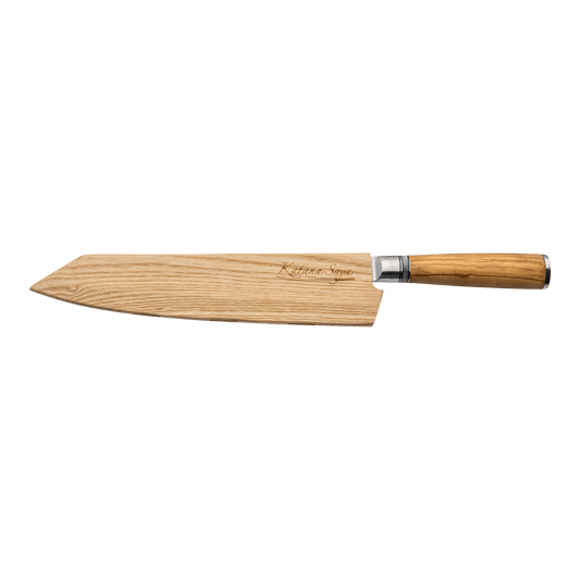 Katana Saya Olive Wood 24cm Kiritsuke Knife