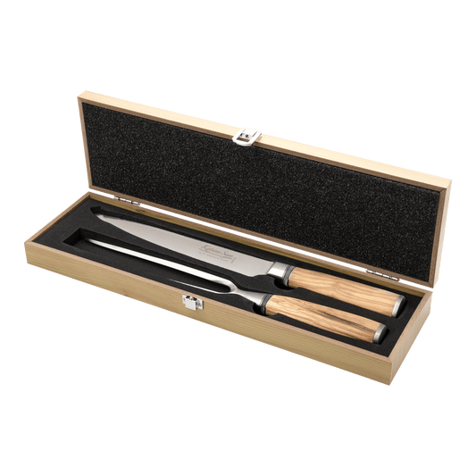 Katana Saya Olive Wood 2 Pce Carving Set