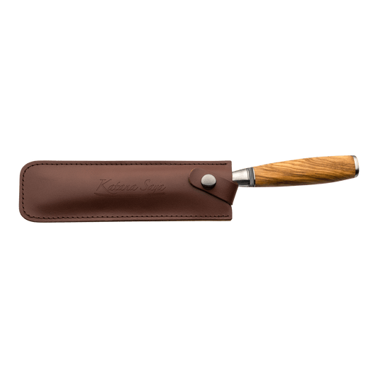 Katana Saya Olive Wood 18cm Carving Fork