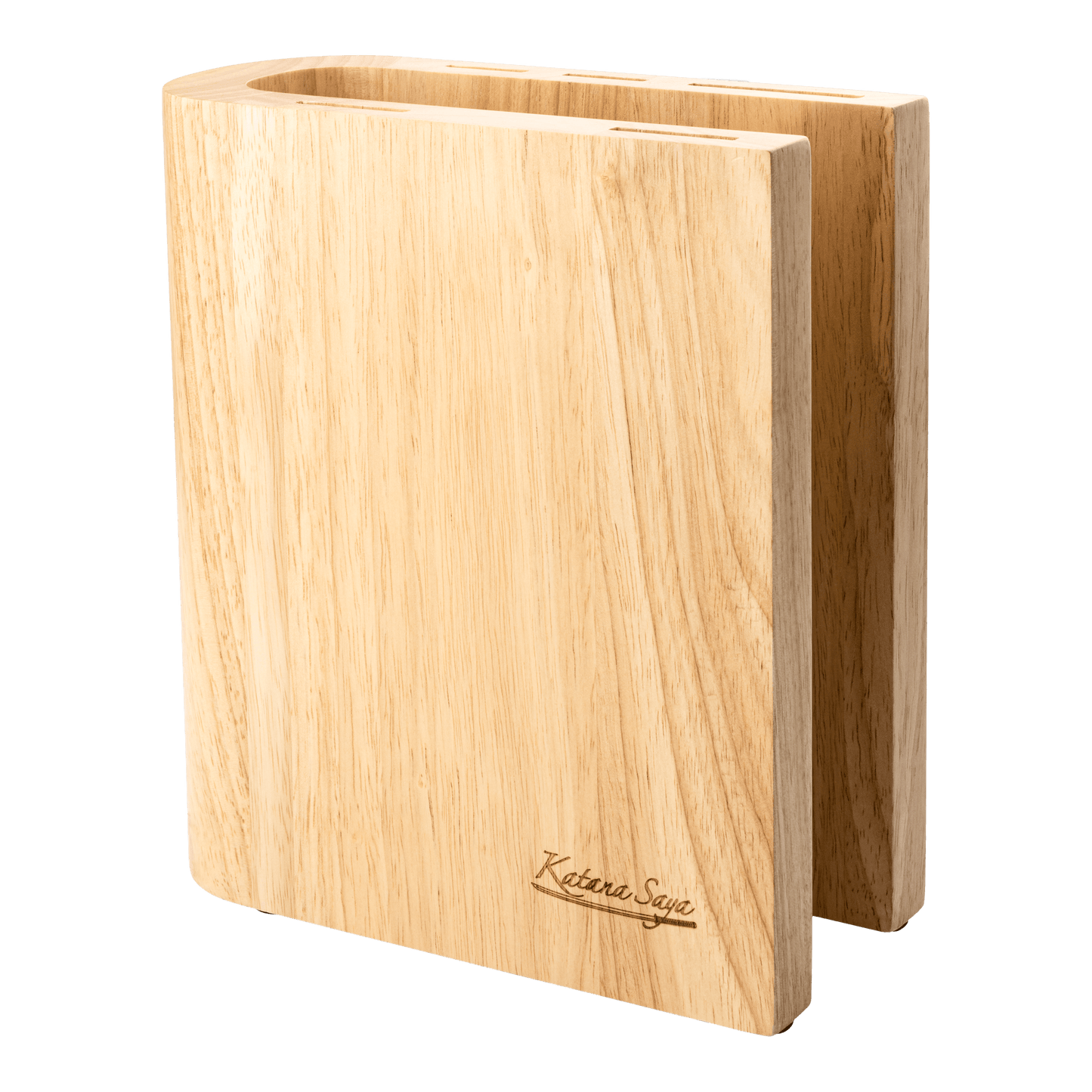 Katana Saya Olive Wood 6 Pce Knife Block Set