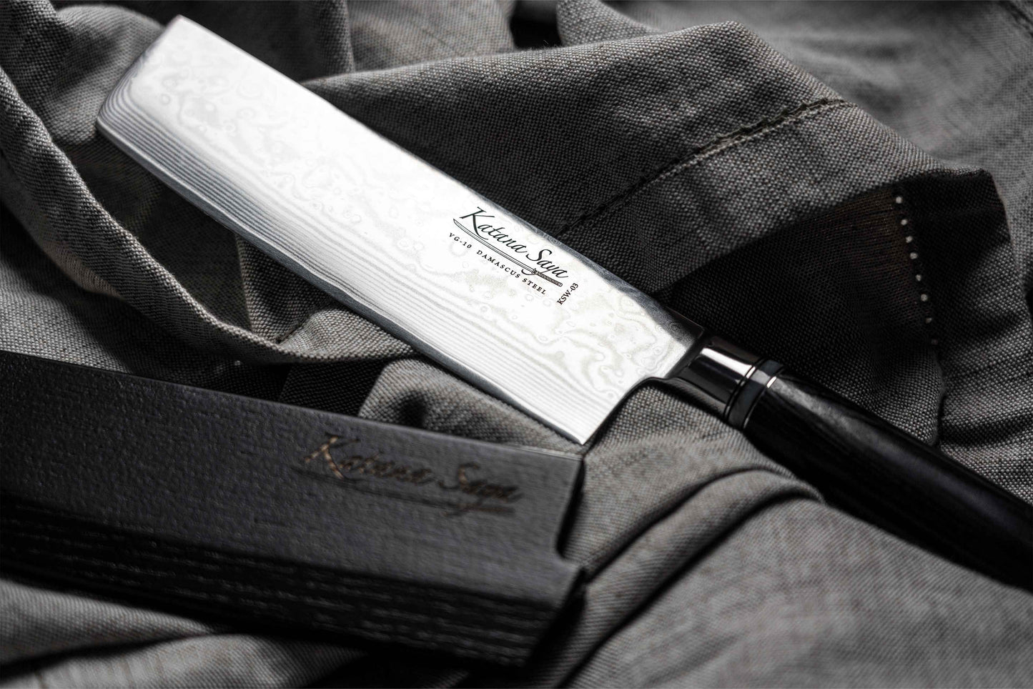 Katana Saya Pakkawood 18cm Nakiri Knife