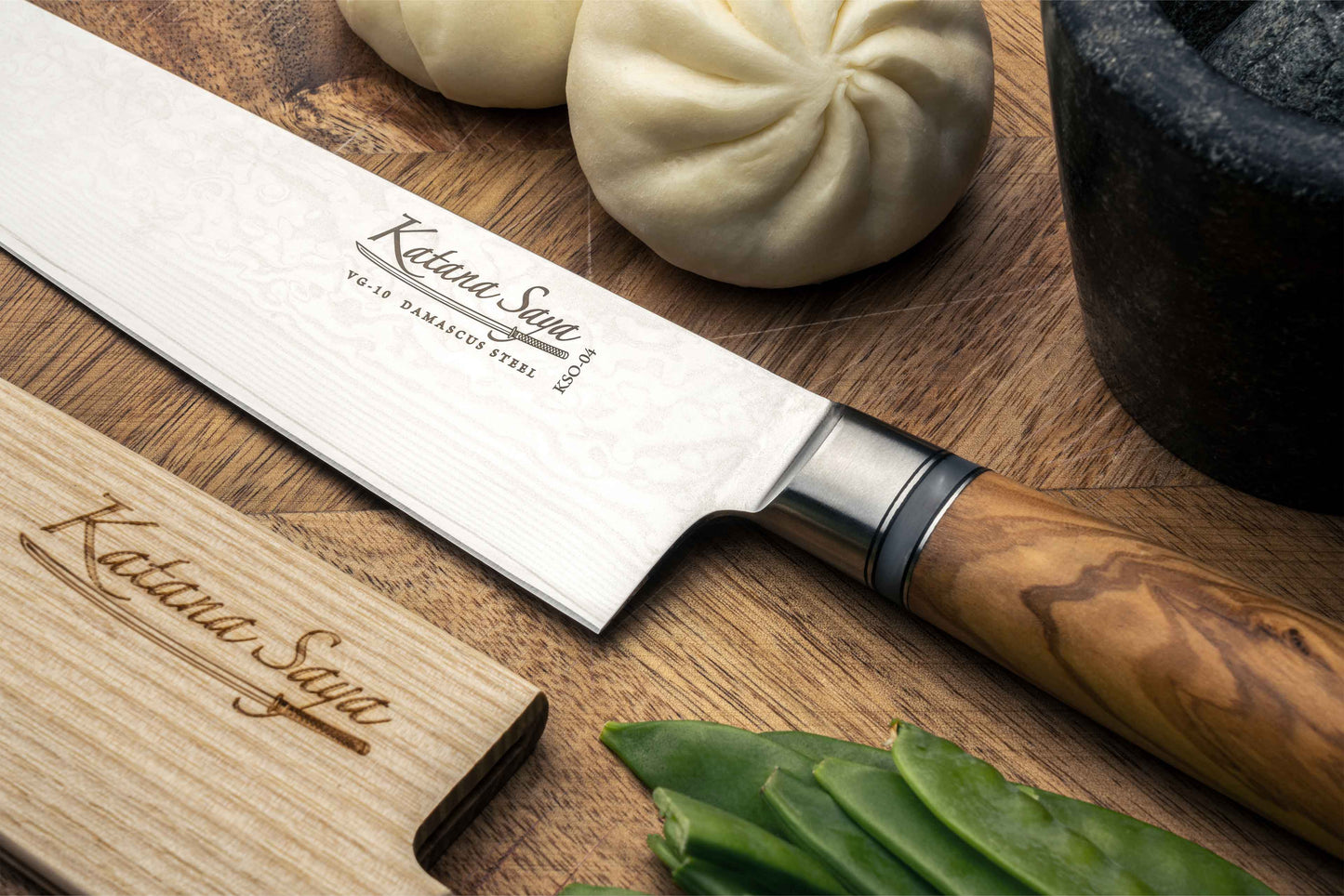 Katana Saya Olive Wood 20cm Gyuto Knife