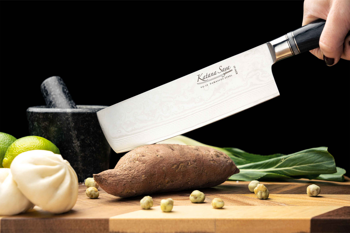 Katana Saya Pakkawood 18cm Nakiri Knife