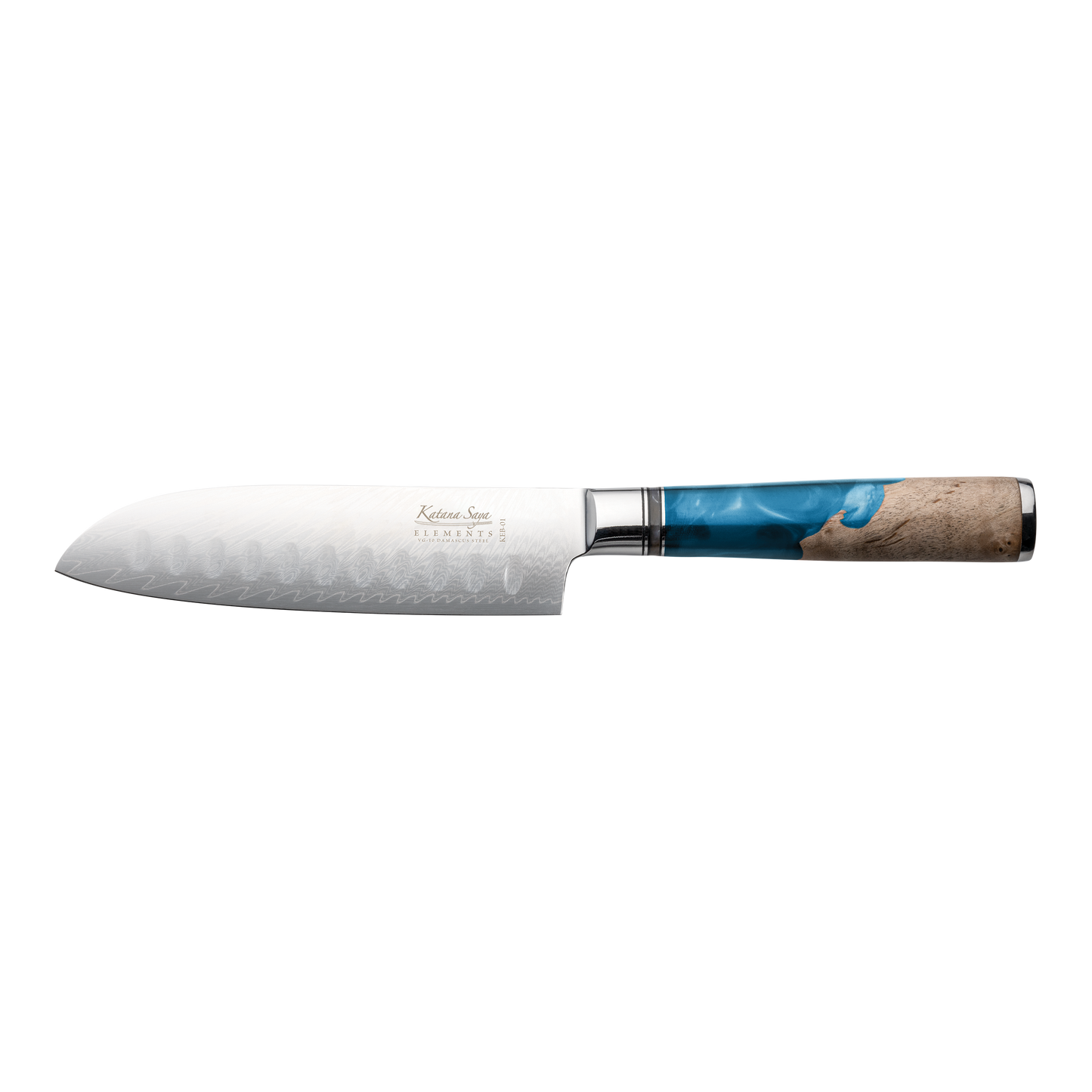 Katana Saya Elements Ocean 12cm Santoku Knife