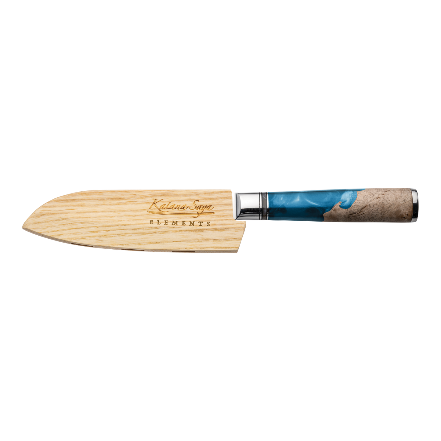 Katana Saya Elements Ocean 12cm Santoku Knife