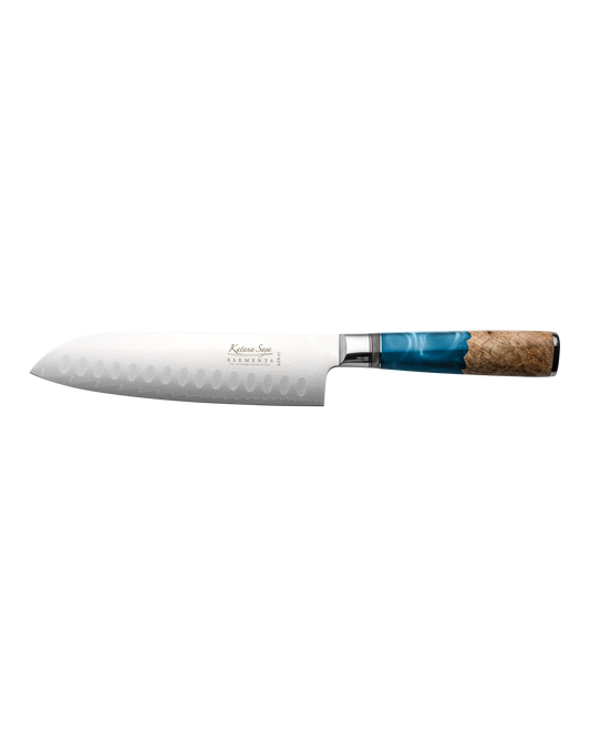 Katana Elements Ocean Santoku Knife 18cm