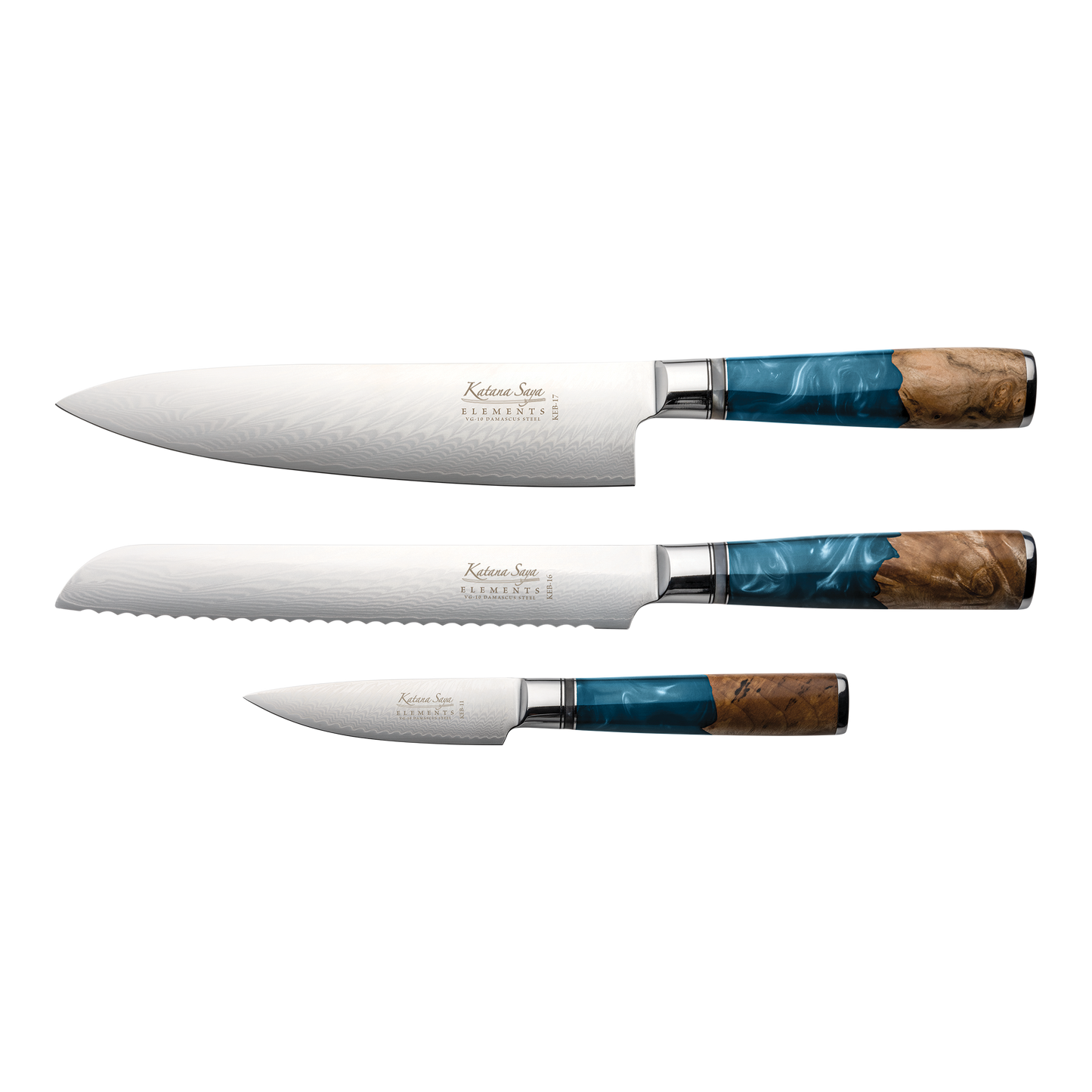 Katana Elements Ocean 3 Pce Knife Set