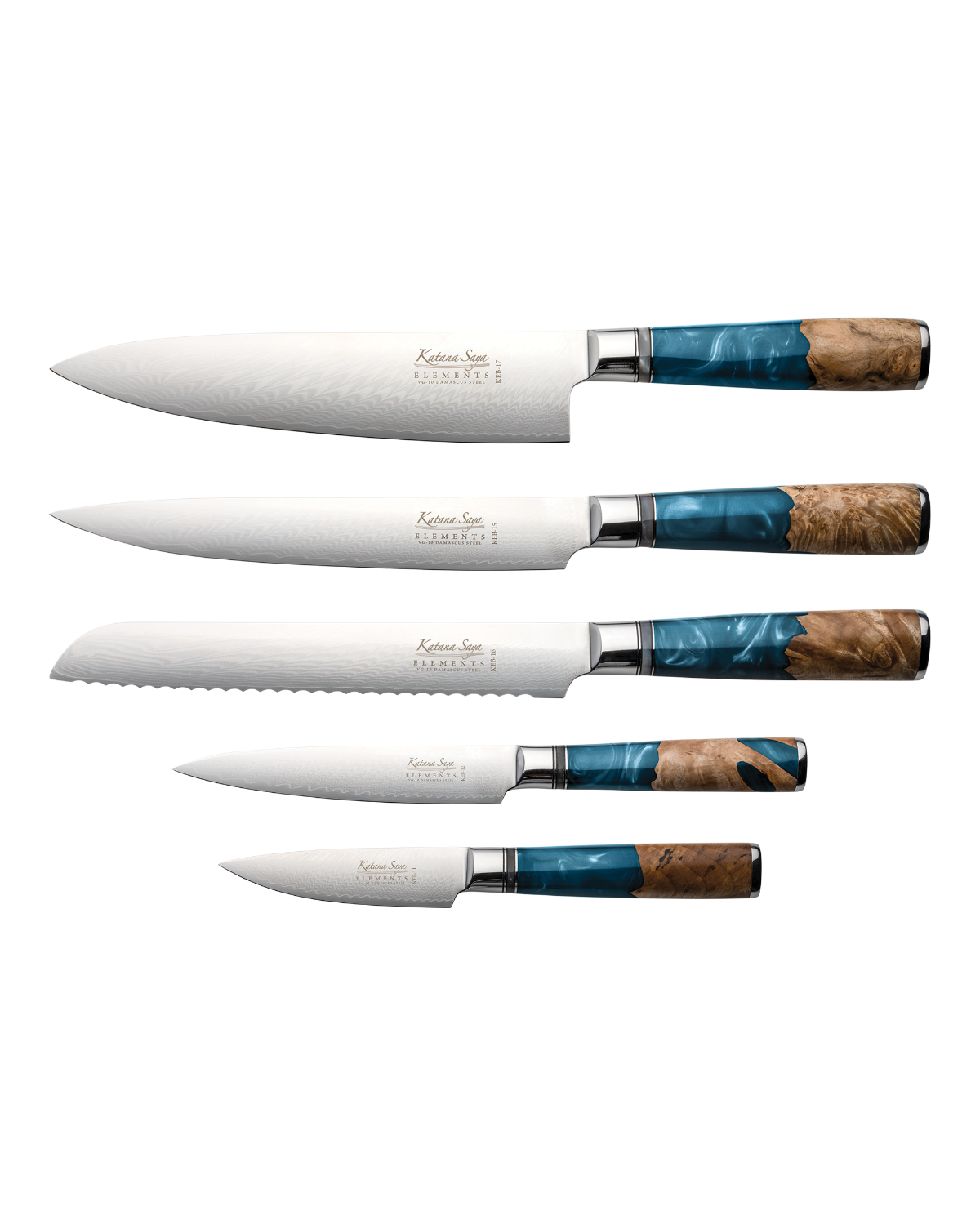 Katana Elements Ocean Knife Block Set 6 Piece