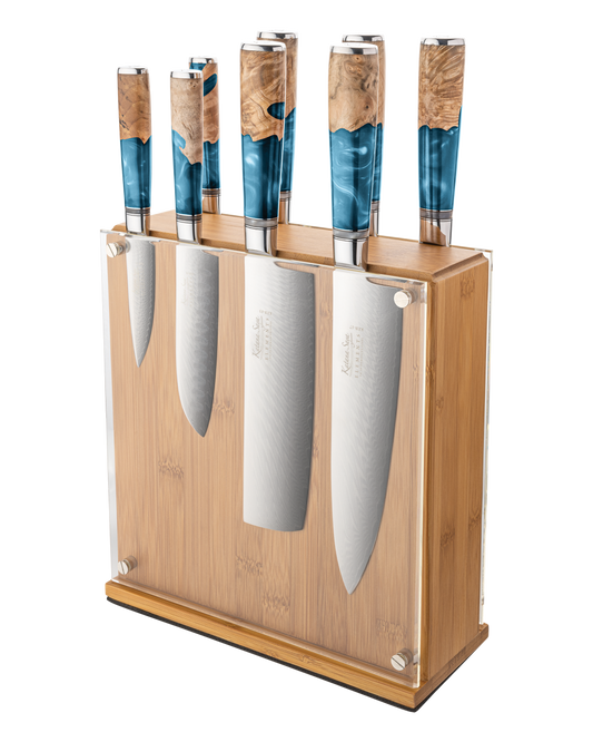 Katana Elements Ocean Knife Block Set 9 Piece