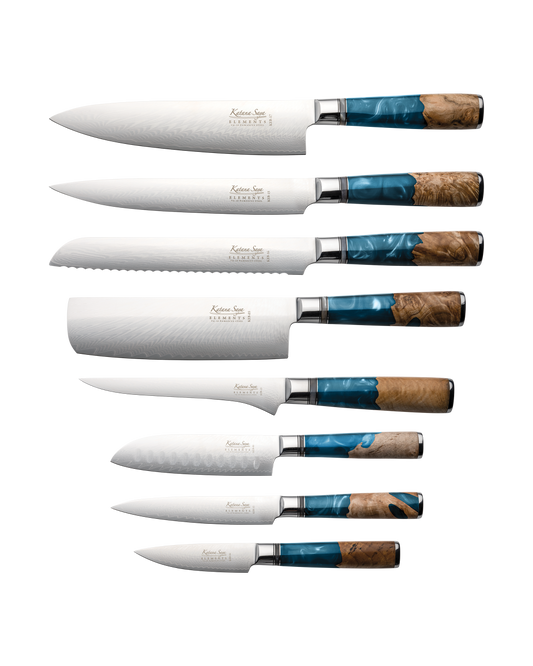 Katana Elements Ocean Knife Block Set 9 Piece