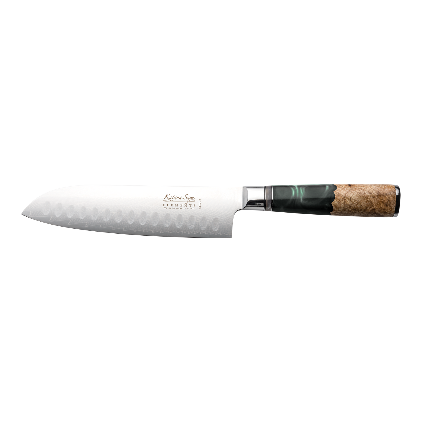 Katana Saya Elements Rainforest 18cm Santoku Knife