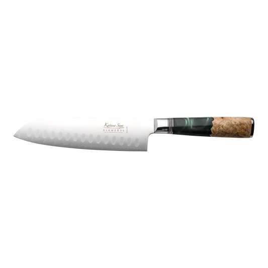 Katana Saya Elements Rainforest 18cm Santoku Knife