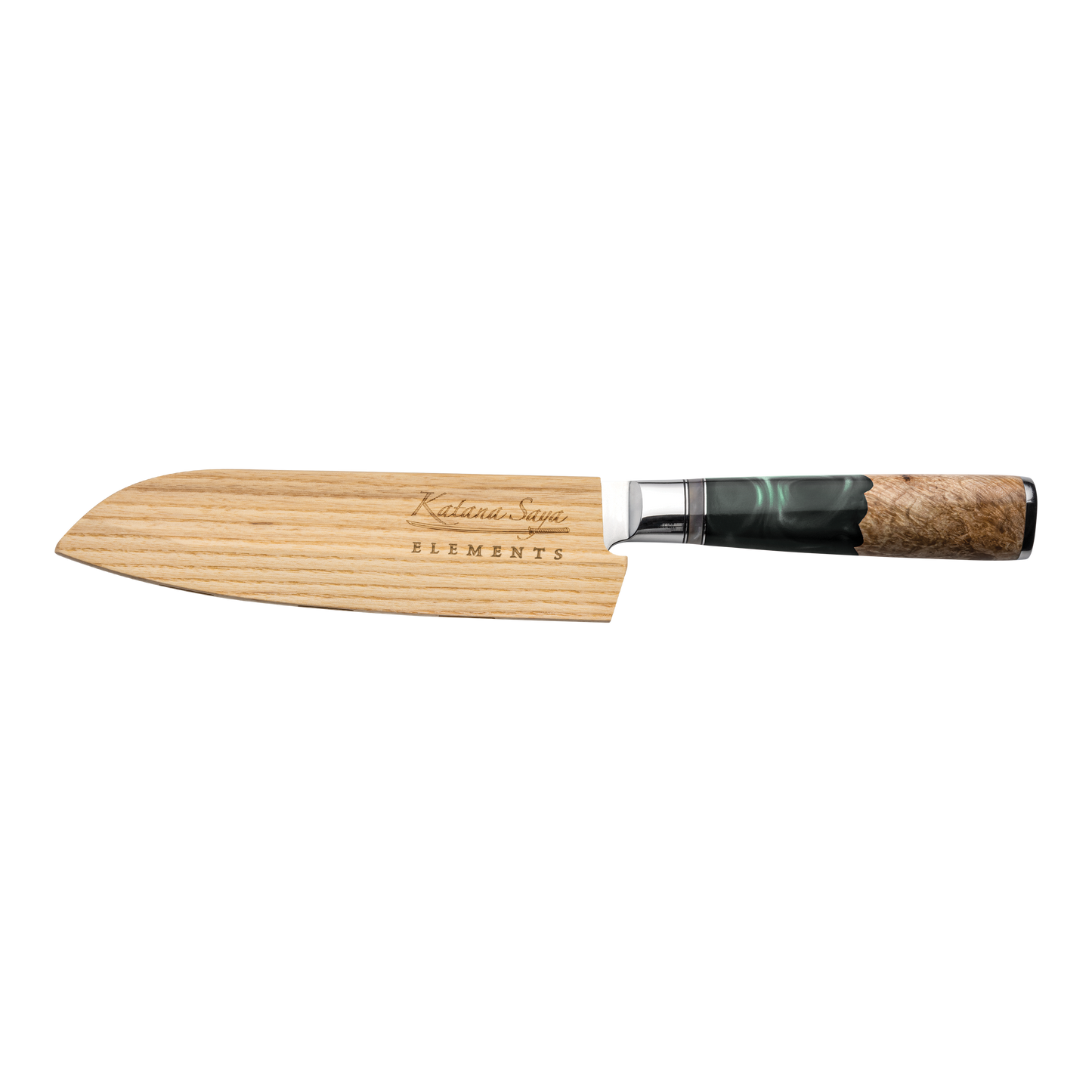 Katana Saya Elements Rainforest 18cm Santoku Knife