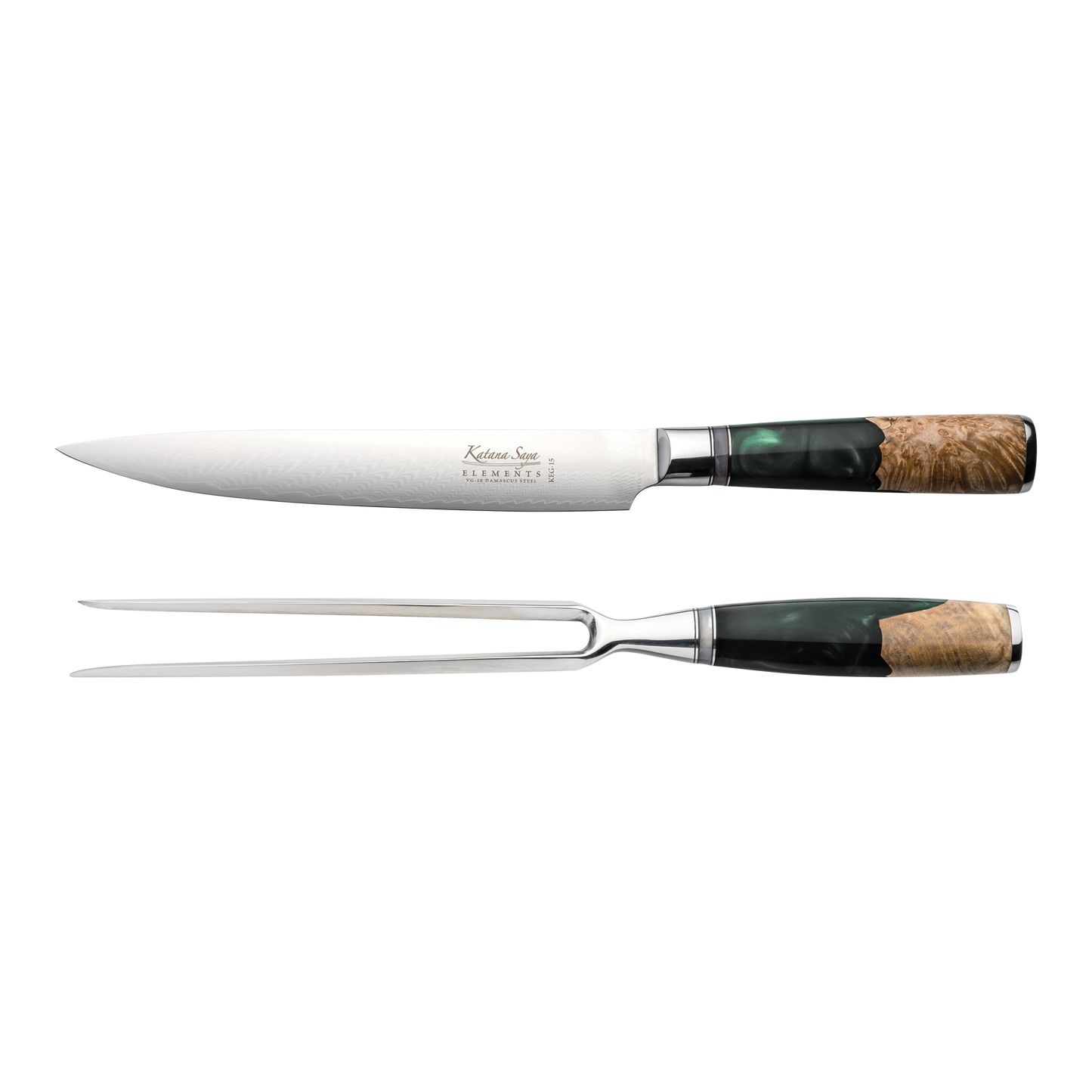 Katana Saya Elements Rainforest 2 Pce Carving Set