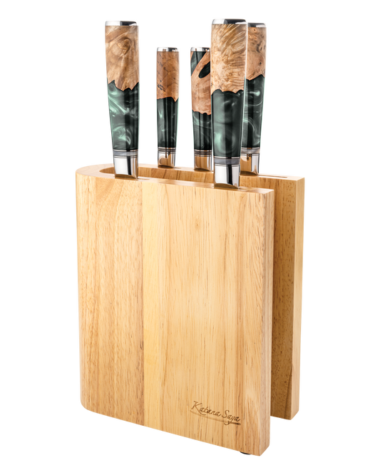 Katana Elements Rainforest Knife Block Set 6 Piece
