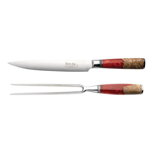 Katana Saya Elements Volcanic 2 Pce Carving Set