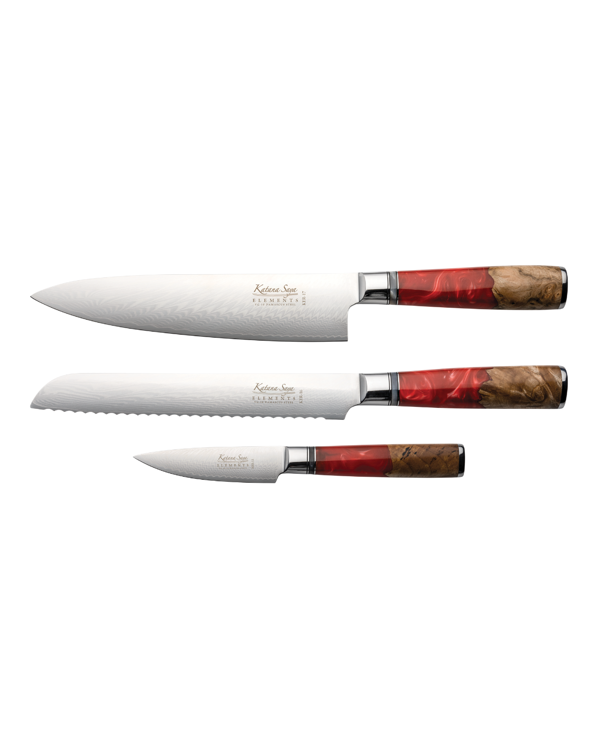 Katana Elements Volcanic Knife Set 3 Piece