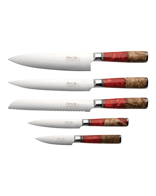 Katana Elements Volcanic Knife Block Set 6 Piece