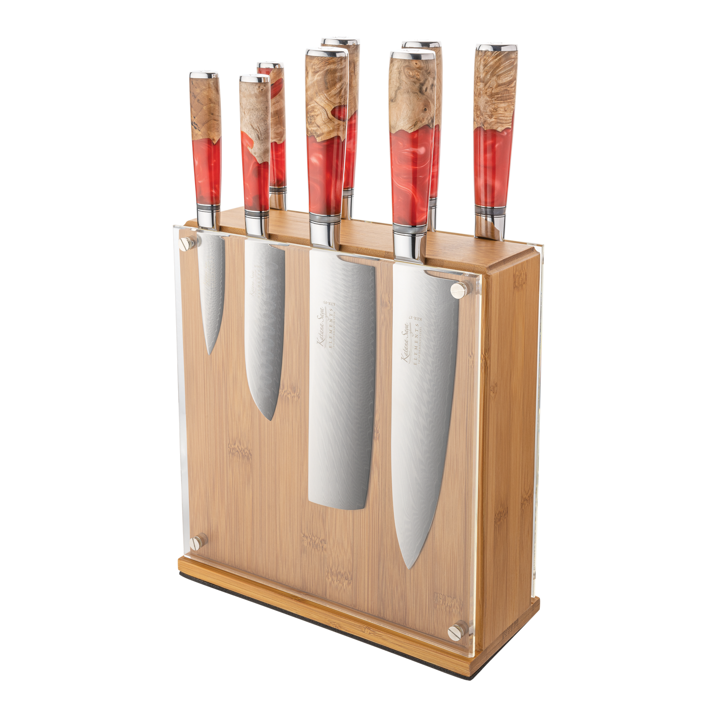 Katana Saya Elements Volcanic 9 Pce Knife Block Set