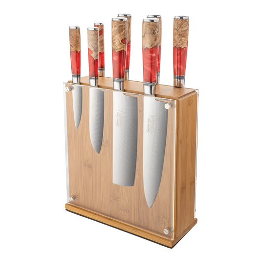 Katana Saya Elements Volcanic 9 Pce Knife Block Set