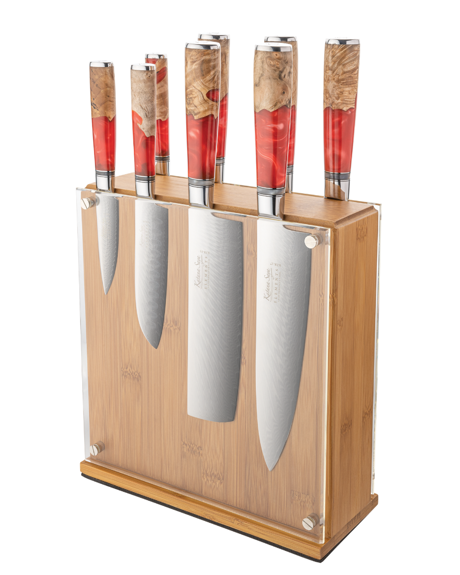Katana Elements Volcanic Knife Block Set 9 Piece