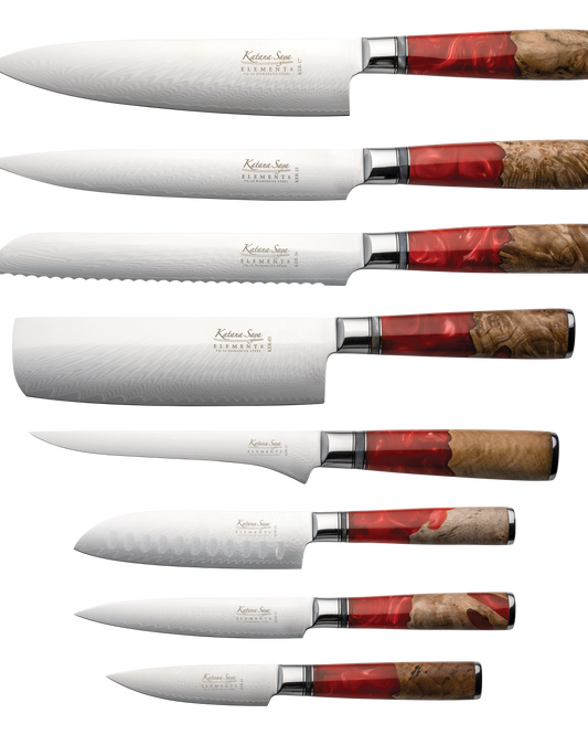 Katana Elements Volcanic Knife Block Set 9 Piece
