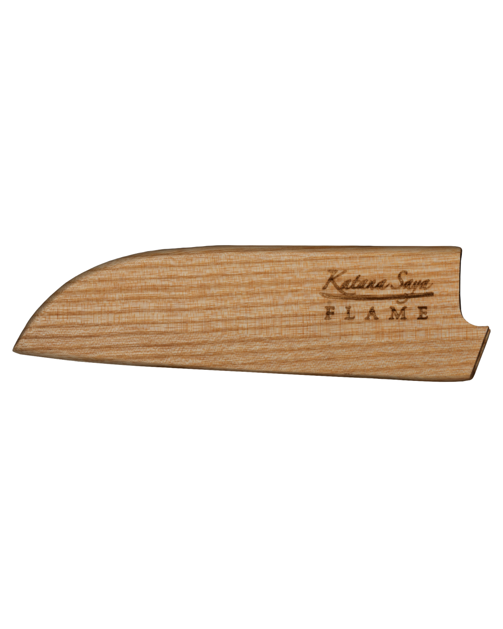Katana Flame Santoku Knife 12cm Olive Wood