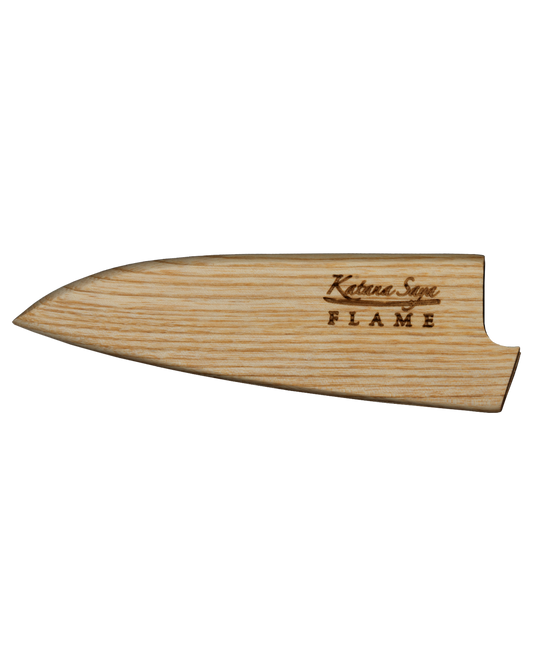 Katana Flame Paring Knife 9cm Olive Wood